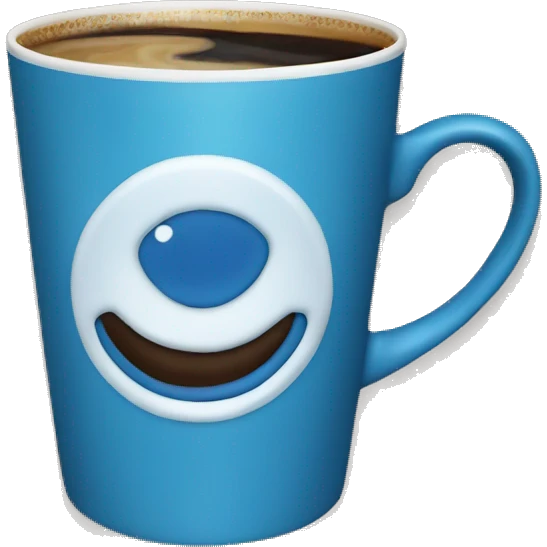blue christmas coffee cup aesthetic emoji