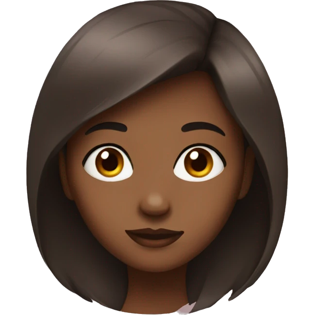 girl with brown eyes emoji