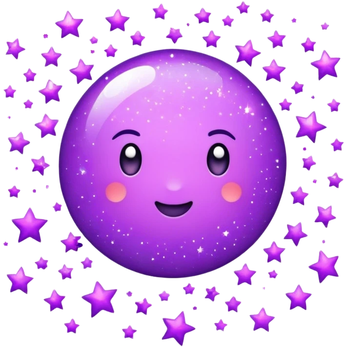 Purple sparkles  emoji
