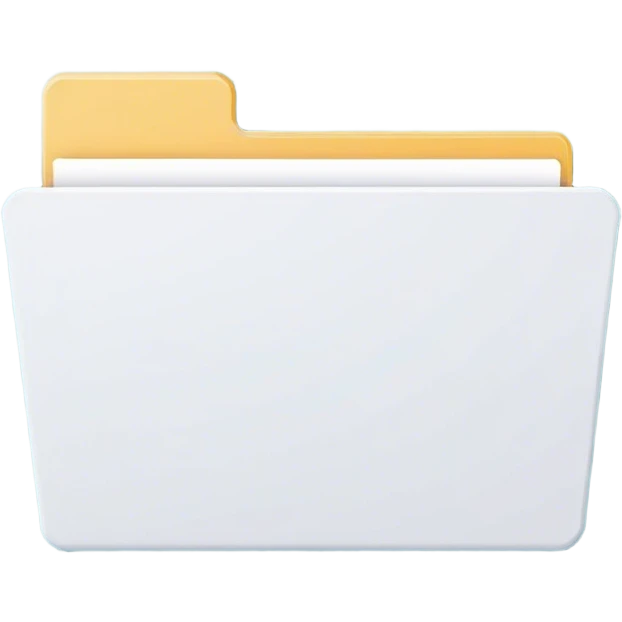 A minimalist open folder with tiny, suggesting a space ready to be filled. maintaining a clean and modern look. Flat UI illustration, digital art, empty state design, neutral background. emoji