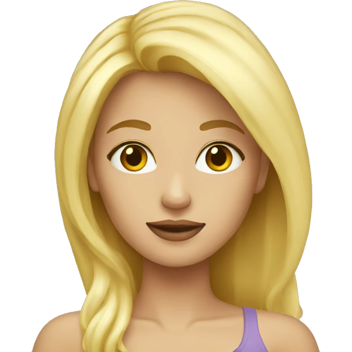 Femme blonde emoji