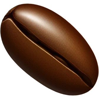 Coffee bean emoji