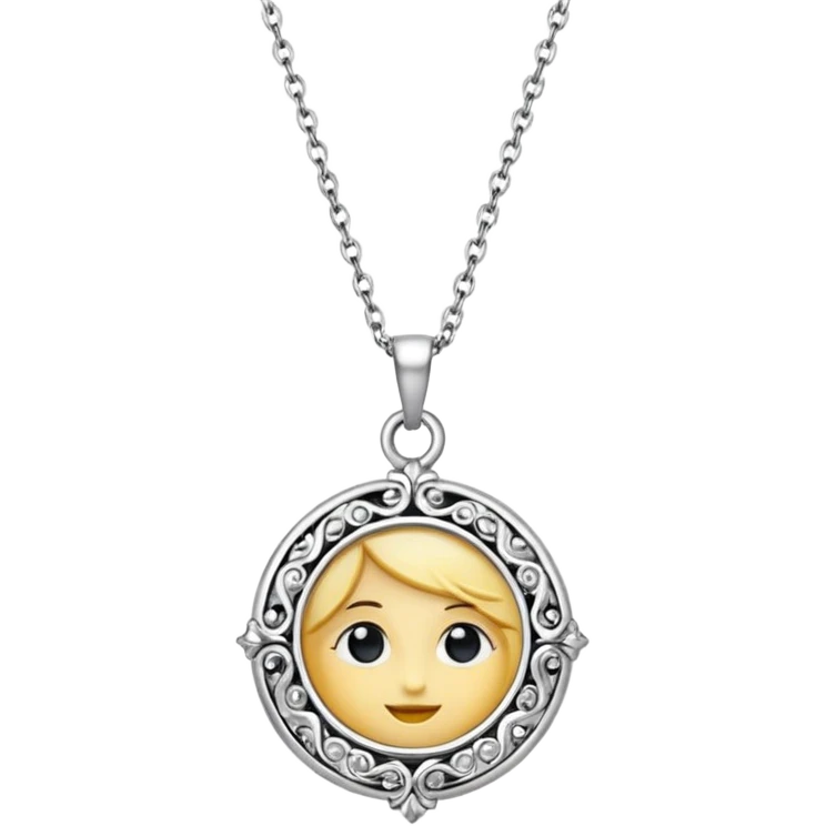 silver necklace emoji