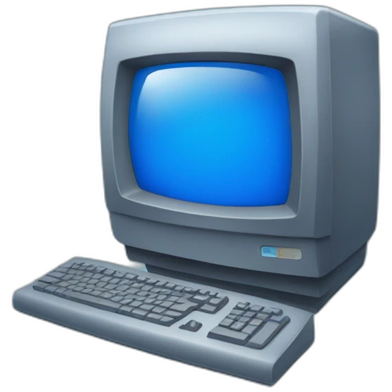 blue computer emoji