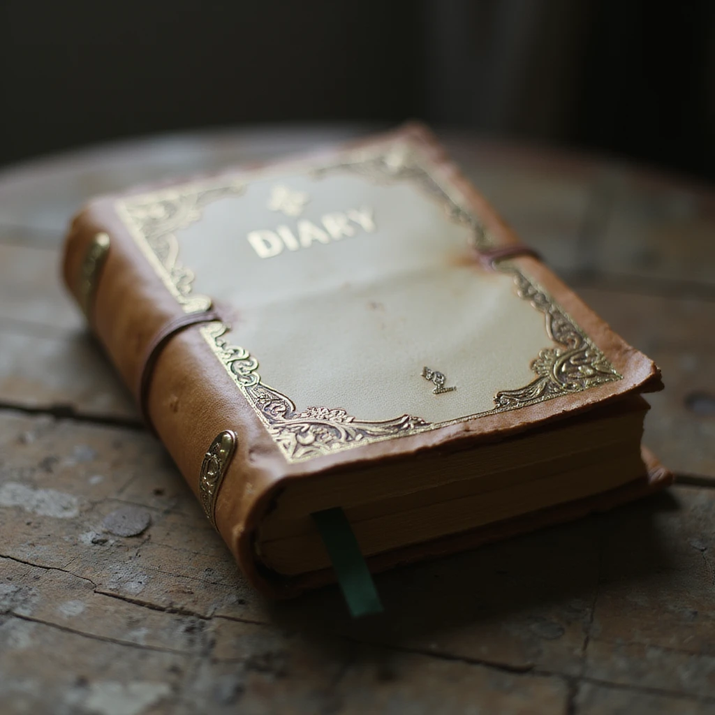 diary, realistic texture, gentle lighting emoji