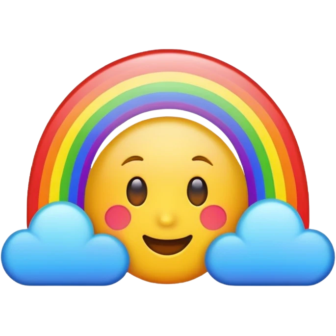 emoji with rainbow \ emoji