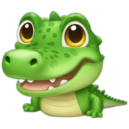 Baby crocodile emoji