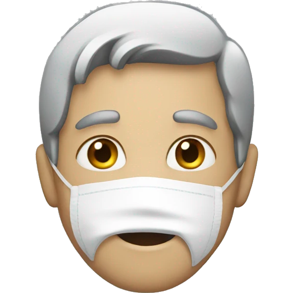man wearing mask emoji