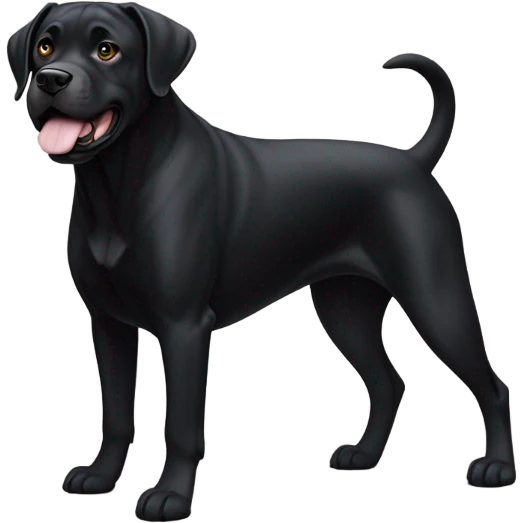 Black boxador  emoji