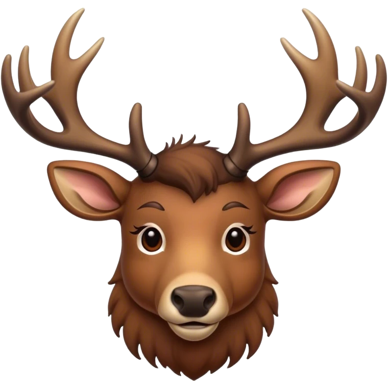 Deer with moose antlers  emoji