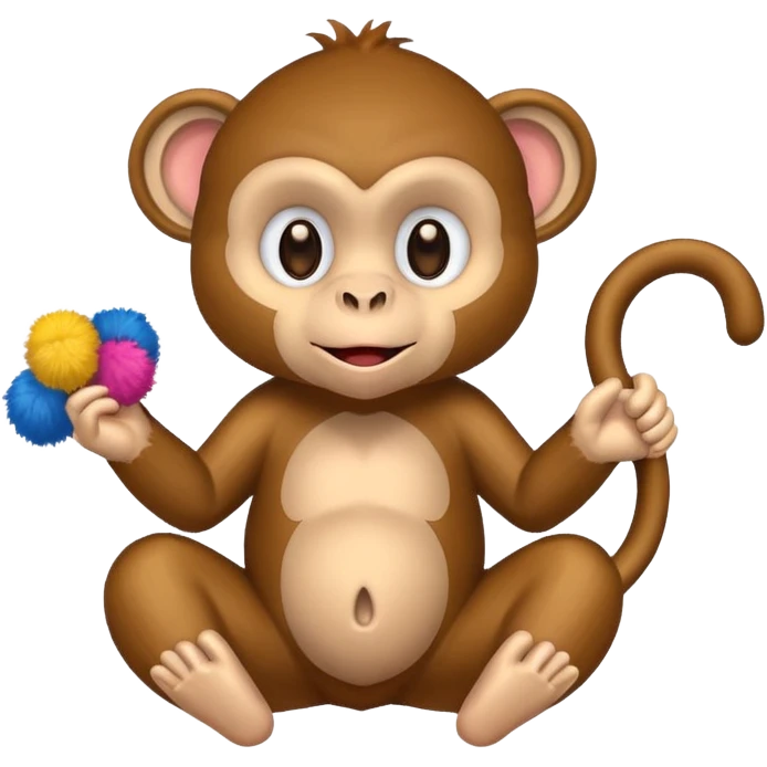 monkey with pom pom’s emoji
