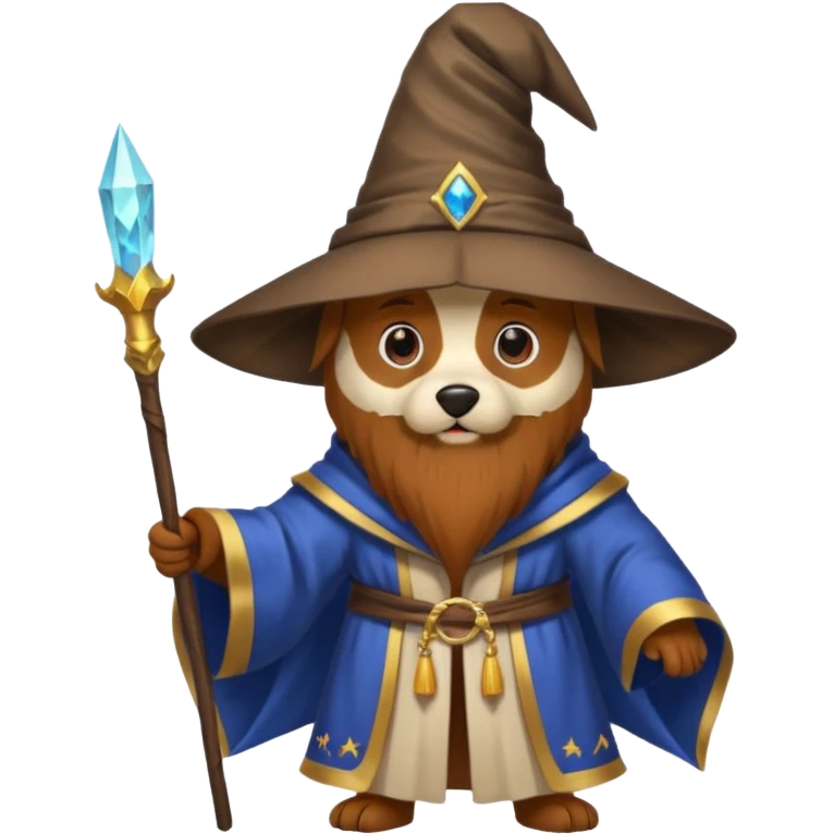Dog wizard emoji