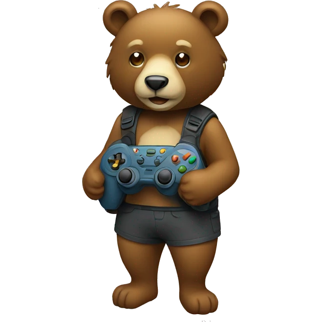 bär mit controller  emoji