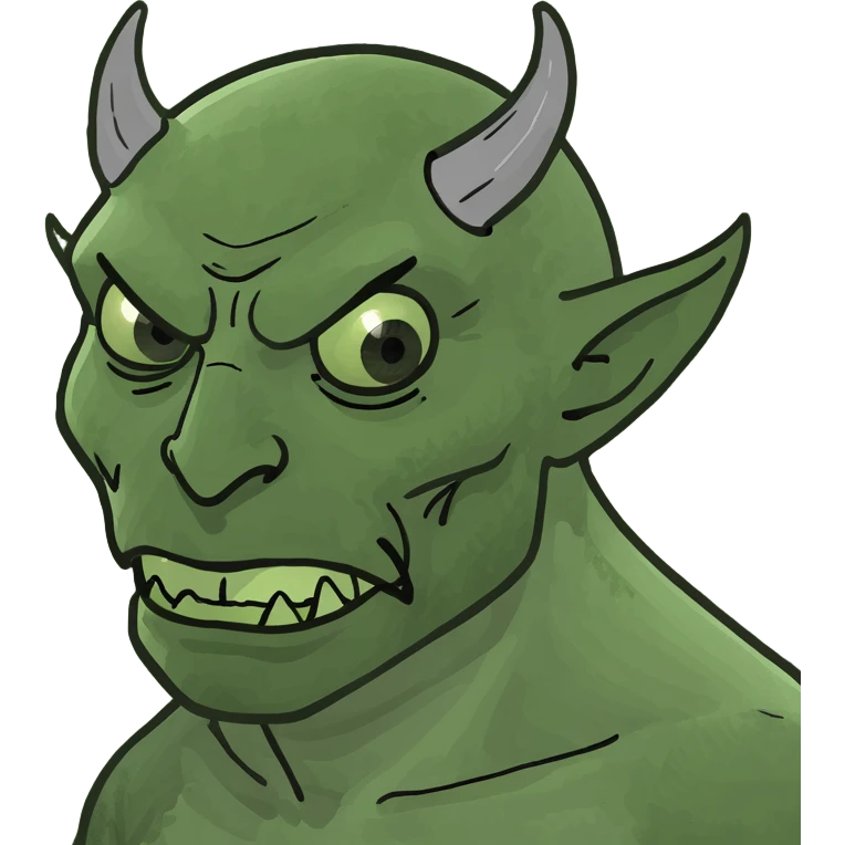 Demon face ￼ emoji