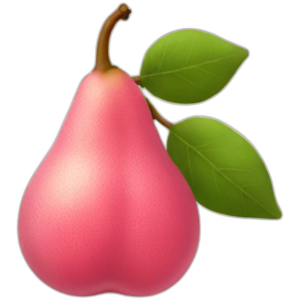 Poire rose emoji