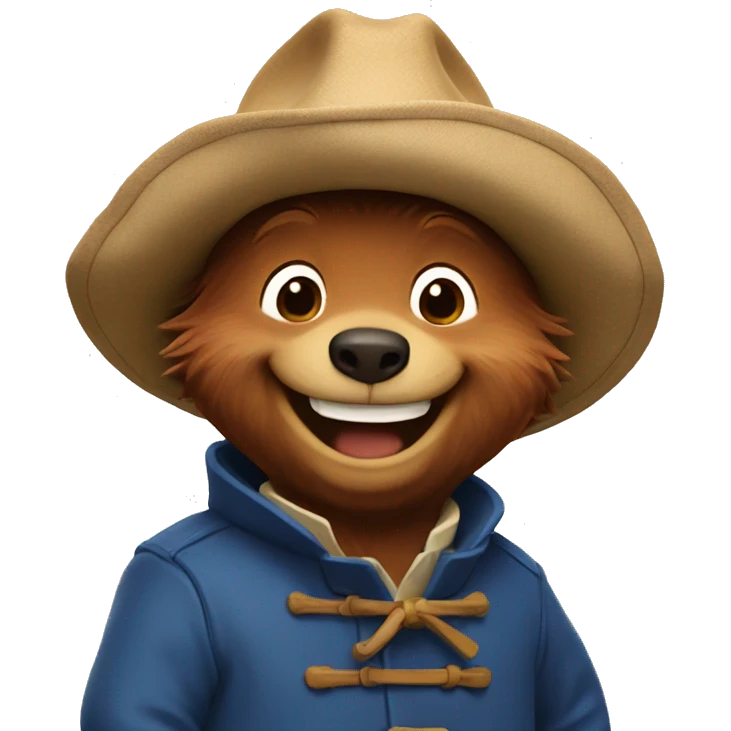 Paddington laughing emoji