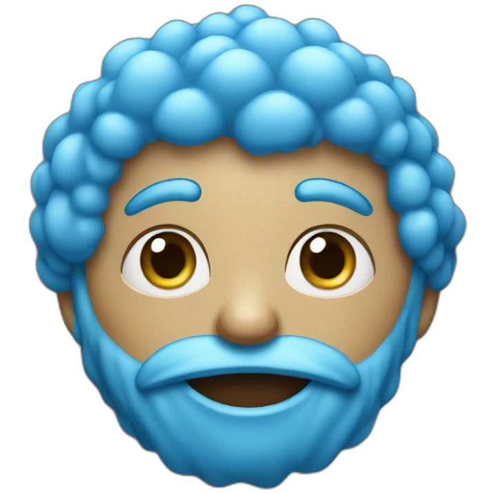 blue raspberrry emoji