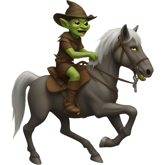 Goblin riding a horse emoji