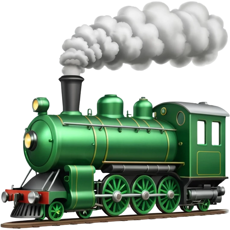 Create a green steam train emoji