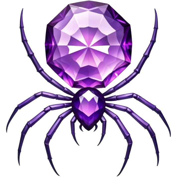 Amethyst spider jewel emoji