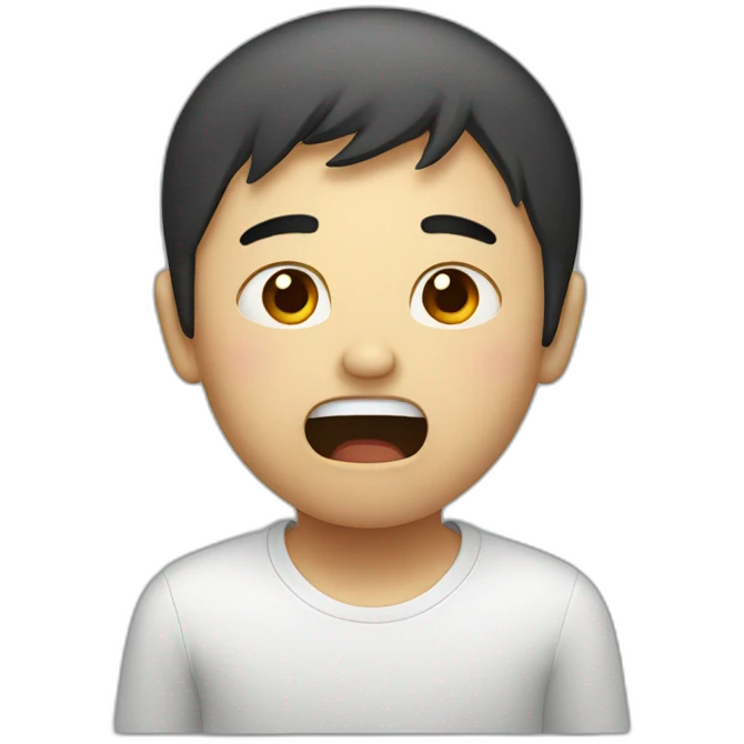 scared Chinese emoji