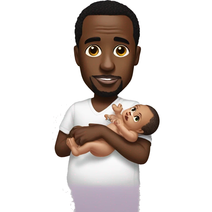p diddy holding a baby emoji