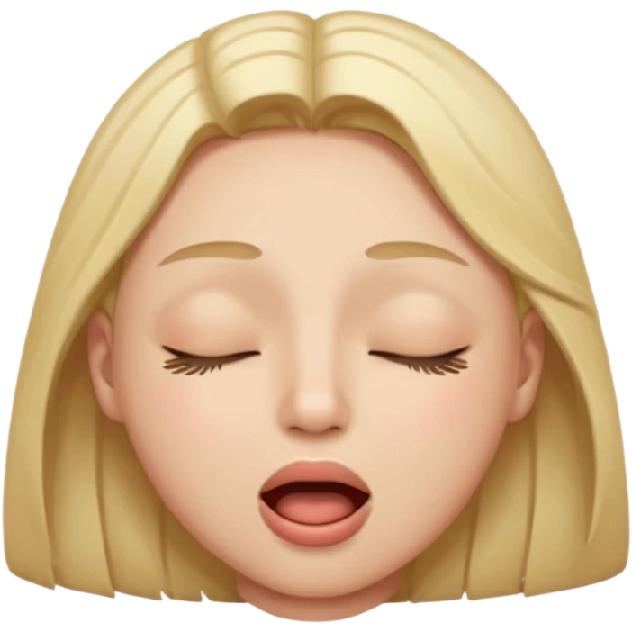 A person closed eyes with his mouth open emoji