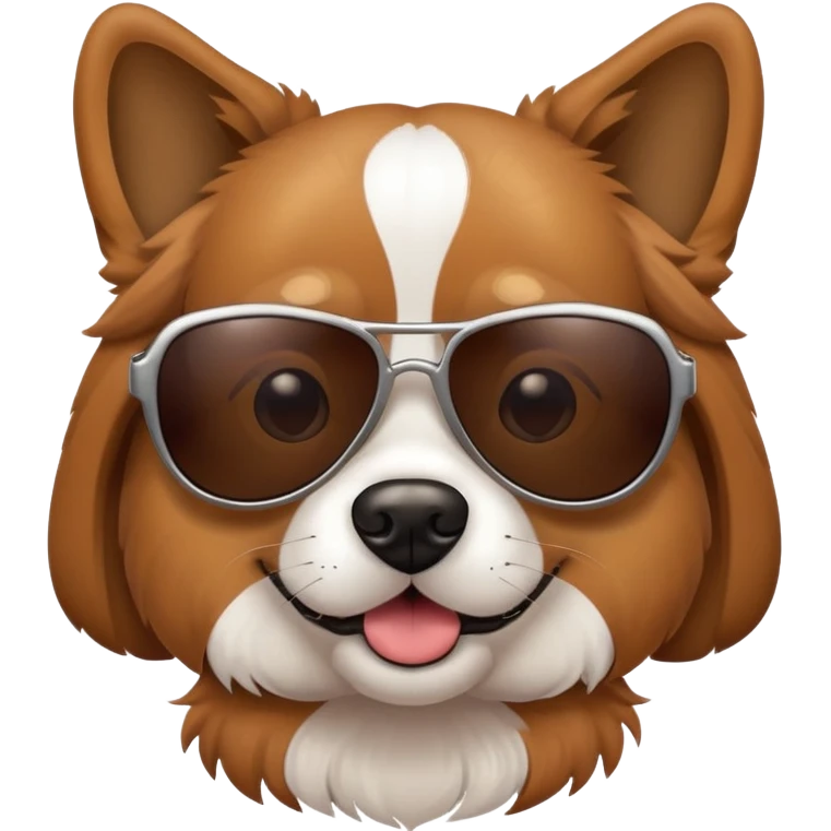 dog wearing sunglasses emoji