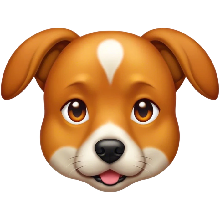 Dog with a sunburn emoji