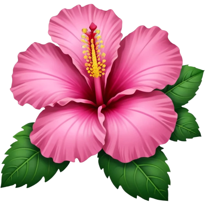 Pink Hibiscus  emoji