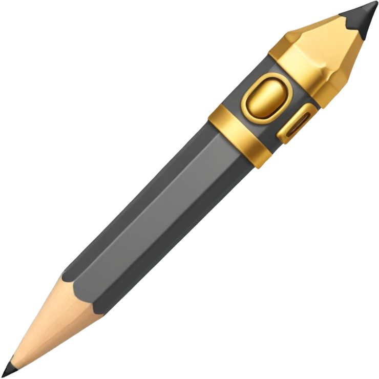 a pencil with swag  emoji