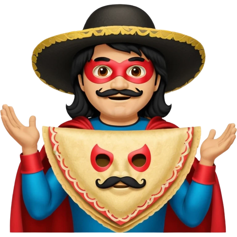 Create a Nacho Libre emoji for a teams chat but make it more original style to the movie emoji