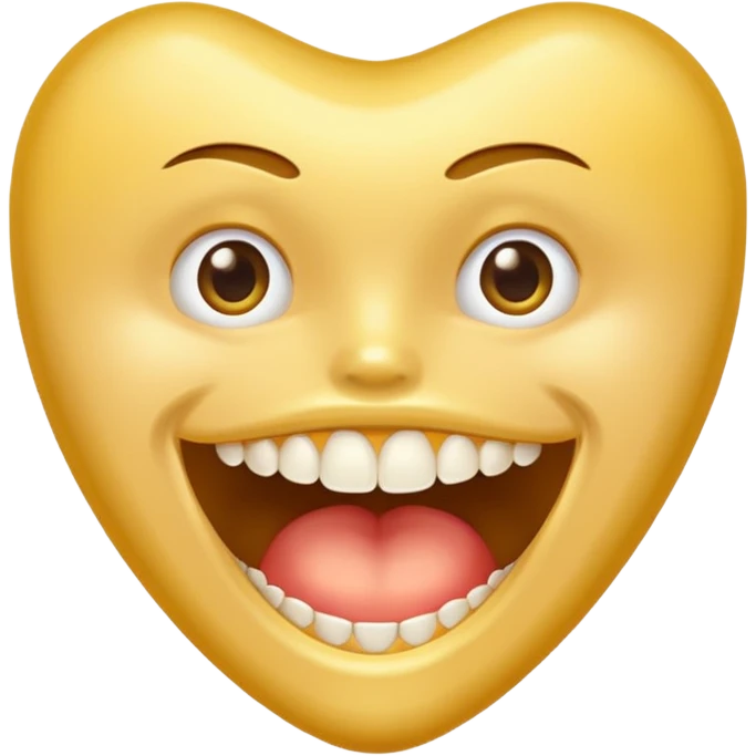 gold tooth no smile emoji