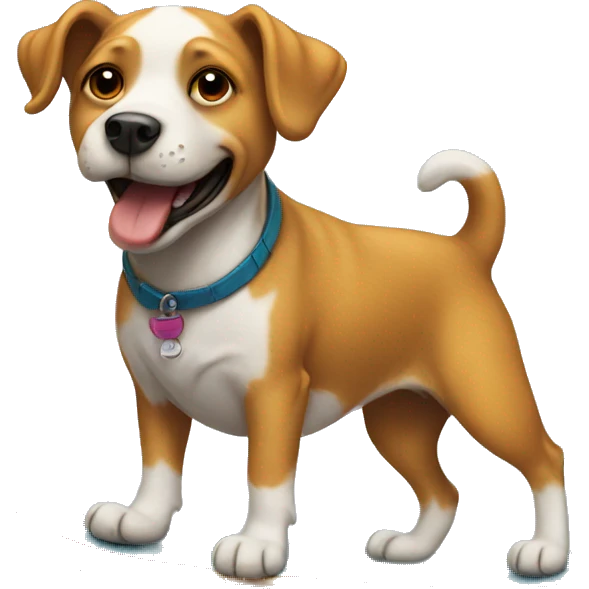 Dog riding a skateboard  emoji
