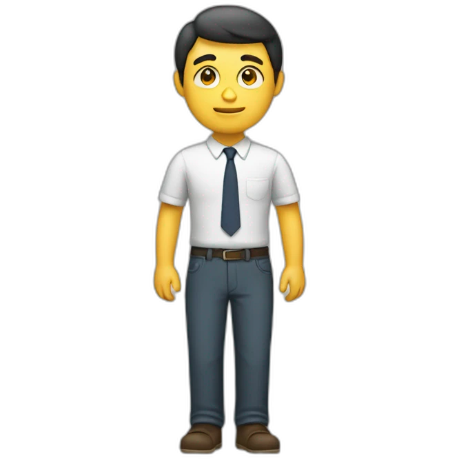 full body man lite face emoji