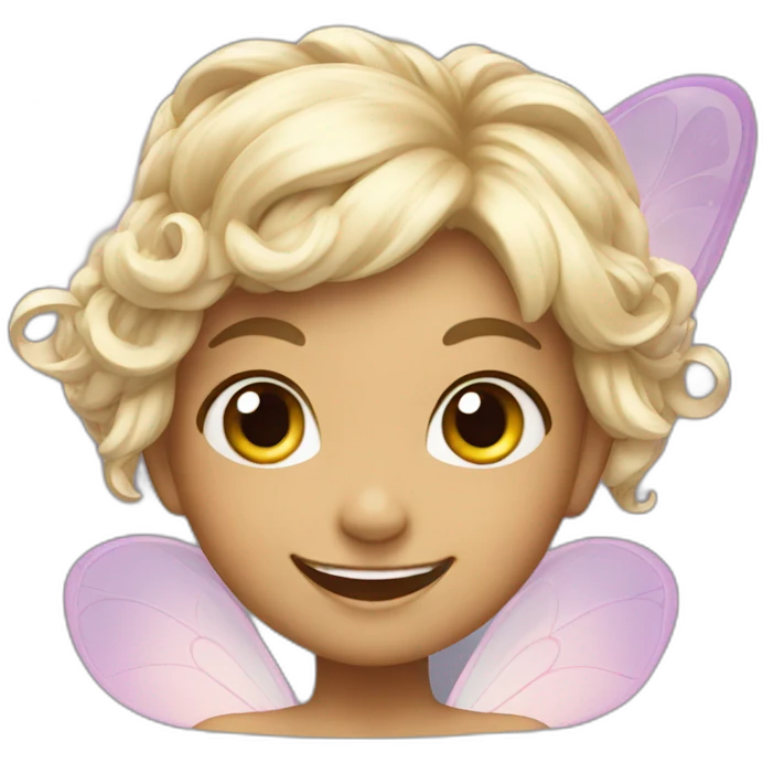 Little happy fairy emoji