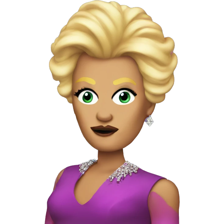 Trump as a drag queen emoji
