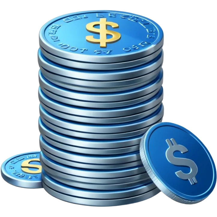 blue coins credit pack emoji