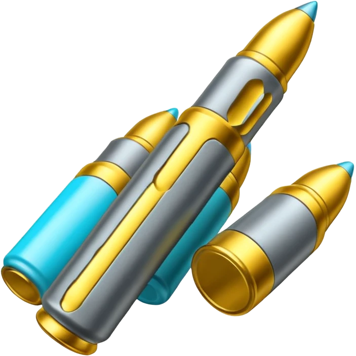 five bullets. four of them of one yellow and gray and the fith one of another color as hioghlighted emoji