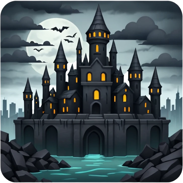 dark corrupted city emoji