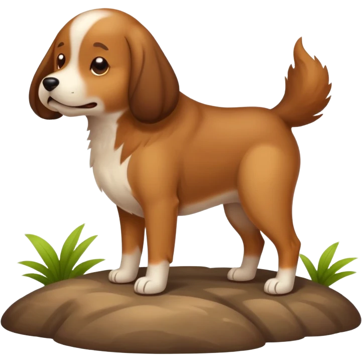 dog pooping emoji