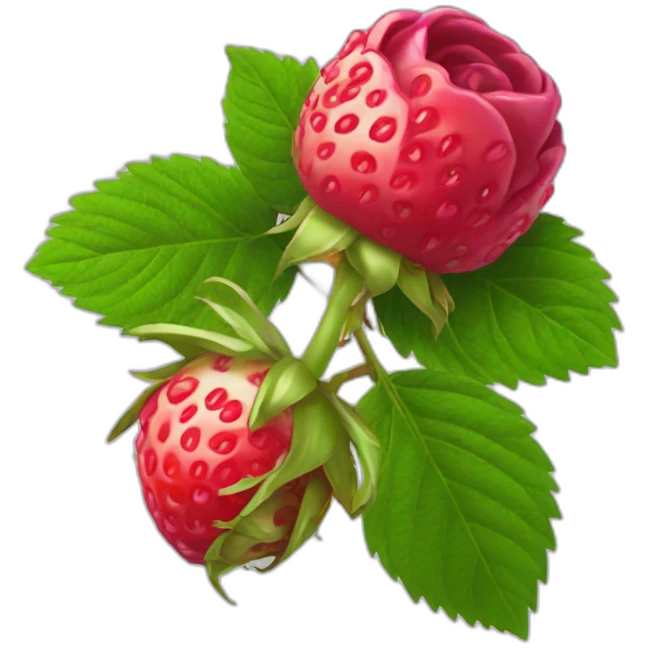 framboise fruit rose emoji