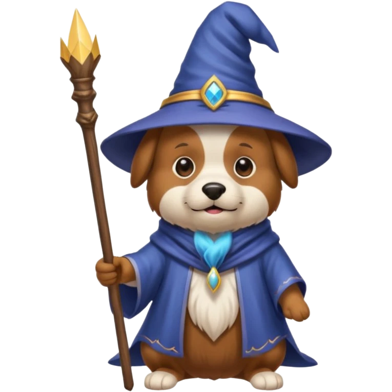 Dog wizard emoji