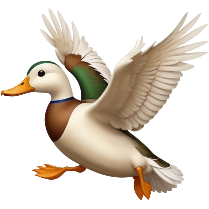 duck flying emoji