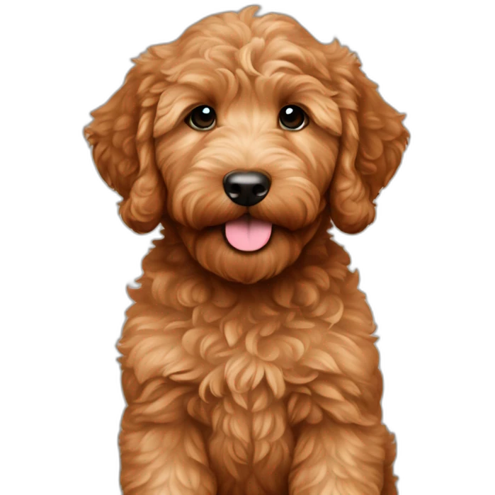chestnut goldendoodle puppy emoji