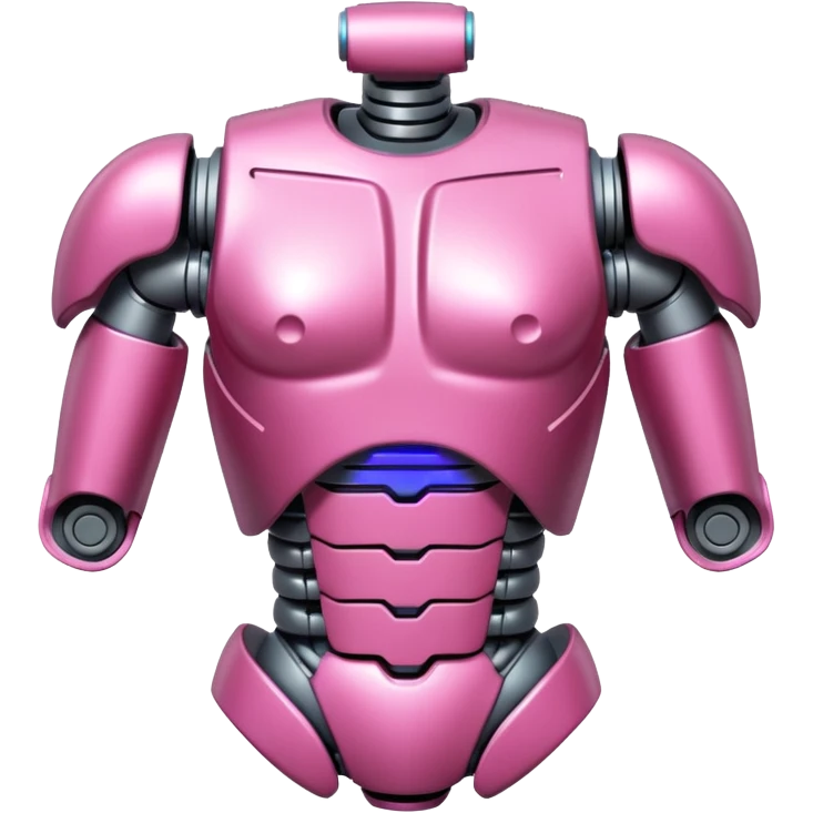pink robotic cybernatic ltorsoeg emoji
