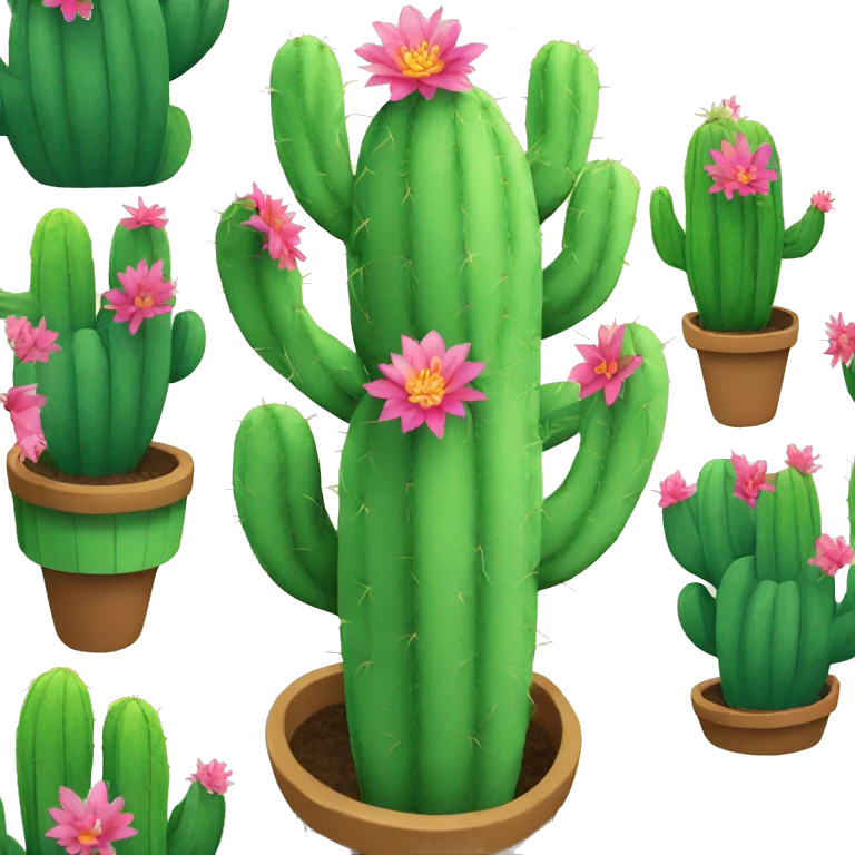 blooming cacti emoji
