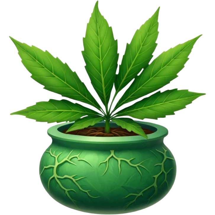 Tweaking pot leaf emoji