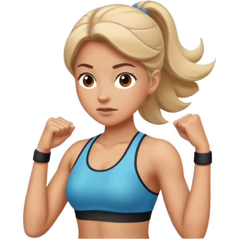 one women working out emoji
