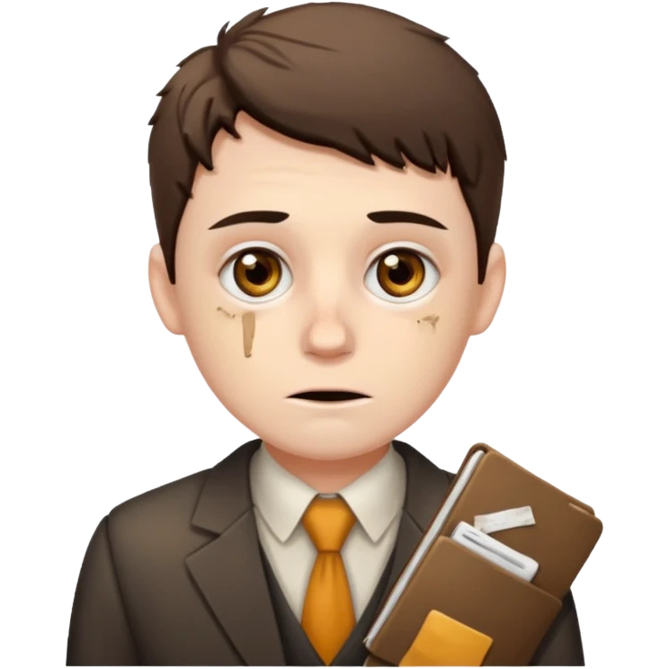 accountant covered in shit emoji